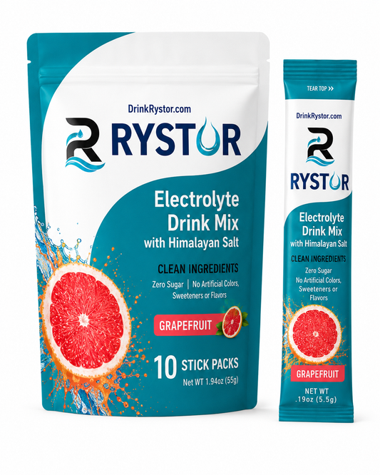 RYSTOR Electrolyte Drink Mix | Grapefruit | 10 Stick Packs